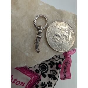Brighton Silver Tone Heart Claw Charm for Bracelet or Necklace Accessory